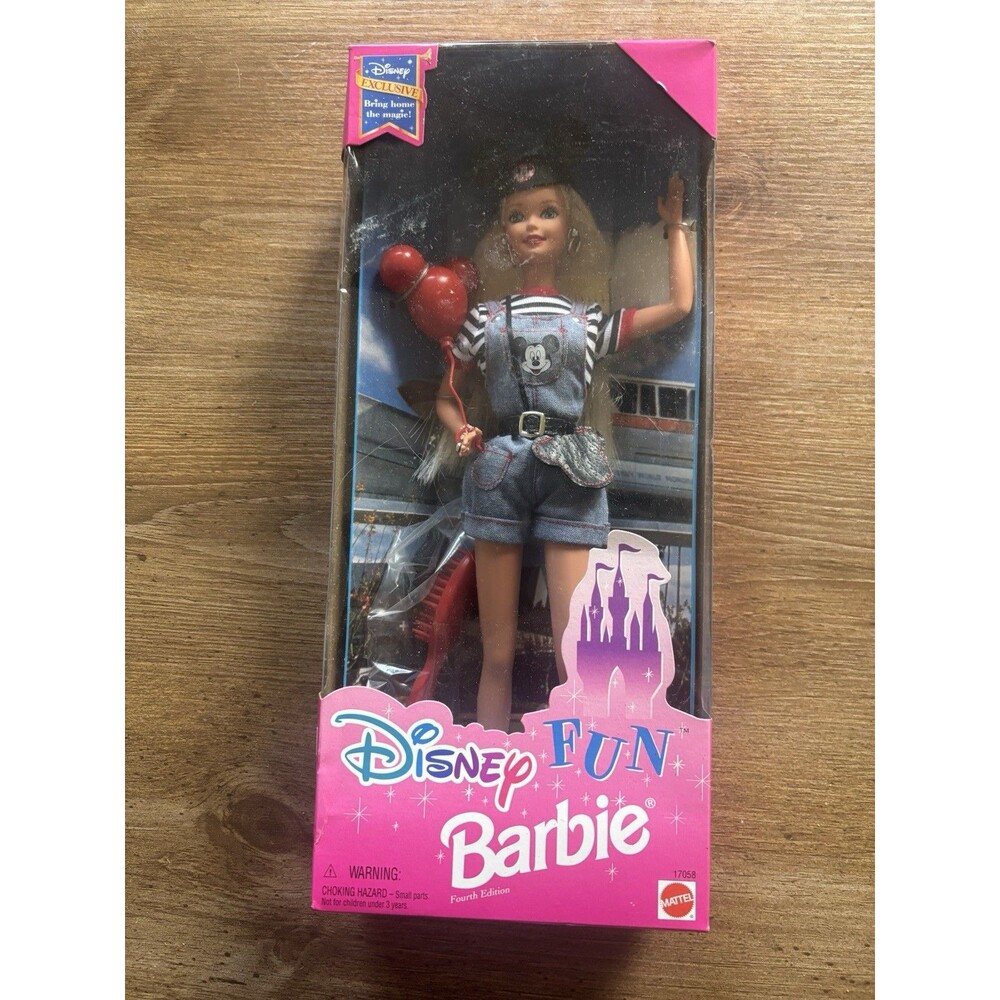 Vintage Disney Fun Barbie 4th Edition Disney Exclusive Doll #17058 NRFB 1992